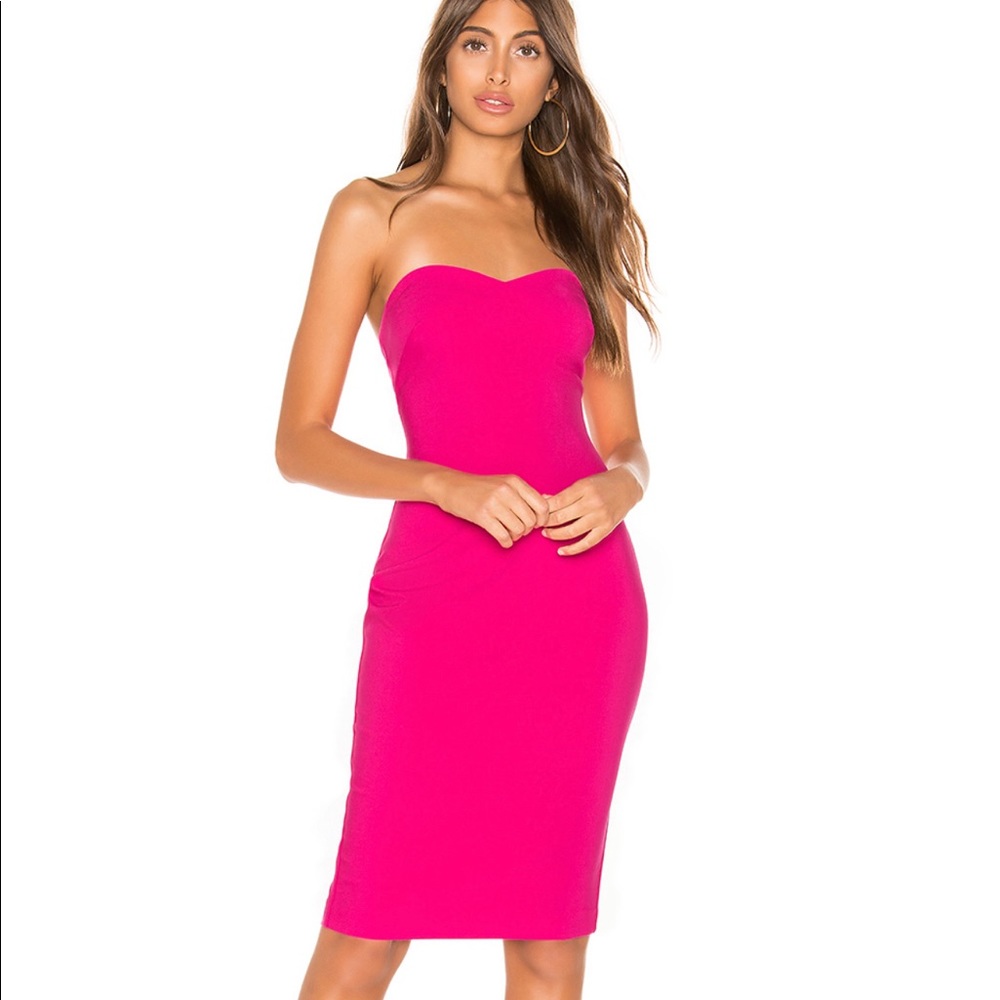 COPY - LIKELY Lauren pink cocktail dress